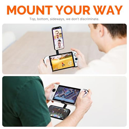 Mechanism Phone Mount Console Bundle for Steam Deck | Easily Connect Any iPhone or Android Using Our Phone Mount | Case Friendly Steam Deck Accessories | Deckmate