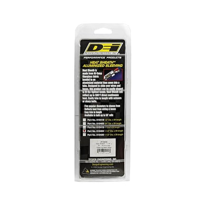 DEI Heat Sheath Aluminized Heat Sleeve 1-1/4" ID x 3 ft Heat Protection - size: 1-1/4" I.D.