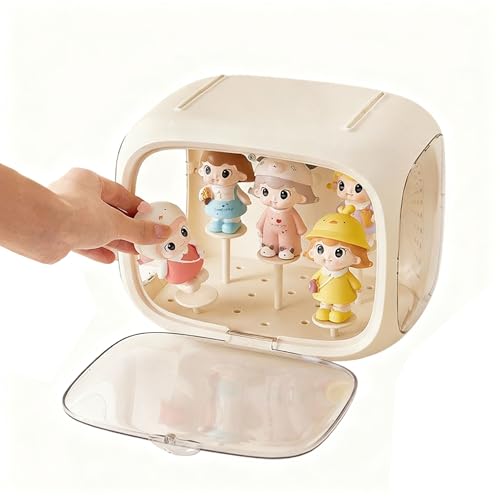 Blind Box Wall-Mounted Display Cabinet (Cream) - size: Cream