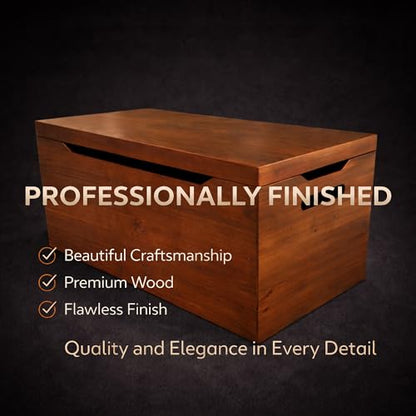 Entryway Storage Chest for Shoes, Boots, & Bags, Fully Assembled, Mahogany - color: Entryway Bench Storage - Mahogany