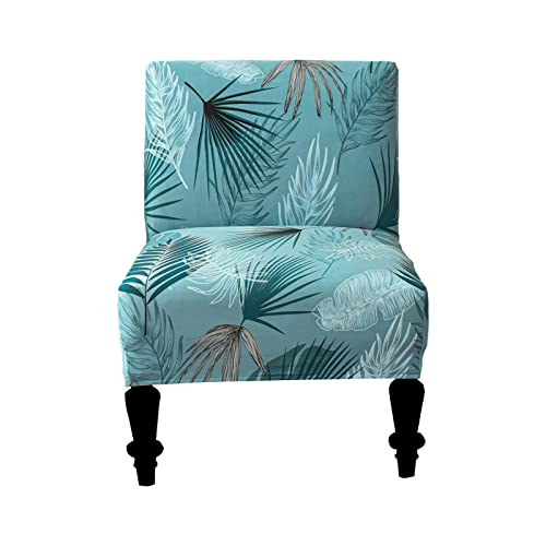 Eco-Ancheng Armless Chair Slipcover Removable Armless Accent Chairs Covers Washable Armless Slipper Chair Slipcover Printed Armless Chair Furniture Protector Covers for Living Dining Room Hotel - color: A20