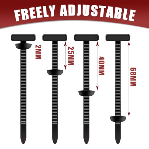 200 Pack Nylon Universal Cable Tie Buckle Zip Tie, Heavy Duty Self-Locking Push Pin with Button Fixion Tools, UV Resistant Plastic Rivet Fasteners for Car Auto Repair (Fender, Bumper, Trunk Liner) - color: 200