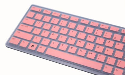 Silicone Keyboard Skin Cover Compatible for Dell Wireless Bluetooth Keyboard KM7321W, Dell Pro Keyboard KB500 & KM5221W (Pink) - color: Pink