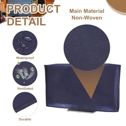 PATIKIL Computer Dust Cover, 34" Monitor Dust Protection Dustproof Cover Case for Desktop PC CPU Protector - 1Pcs (Blue) - size: 34"
