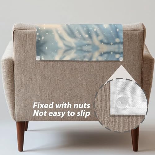 Christmas Bird Headrest Cover for Recliner Chair Recliner Armrest Cover Soft Breathable Sofa Headrest Covers Non Slip Headrests Slipcovers Lounge Chair Headrests Protector - color: Christmas Bird