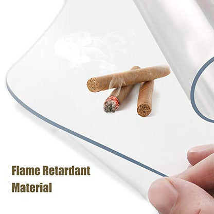 Kuyal Clear Chair Mat, Hard Floor Use, 48" x 36" Transparent Office Home Floor Protector mat Chairmats (48" x 36" Rectangle) - size: 36" x 48" Rectangle