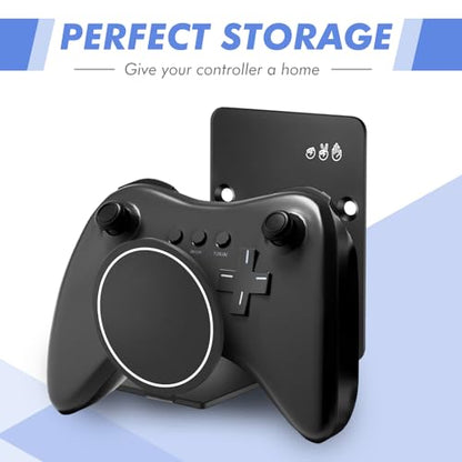 HL127 Headphone Holder Hanger for Desk, Include Adhesive Strips/Screw, Universal Headset Stand for PS4/PS5/Xbox/PC/Mac/Headphones Game Controller Hanger - style: Circle