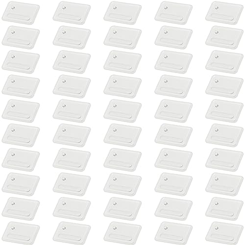 SIXPOINTS 50 Pieces Clear Display Stand Base,Model Display Support Stand Fit For 3.75 inch Vintage GI Joe Cobra Action Force Figures Toy - color: 50PCS-Clear-Square