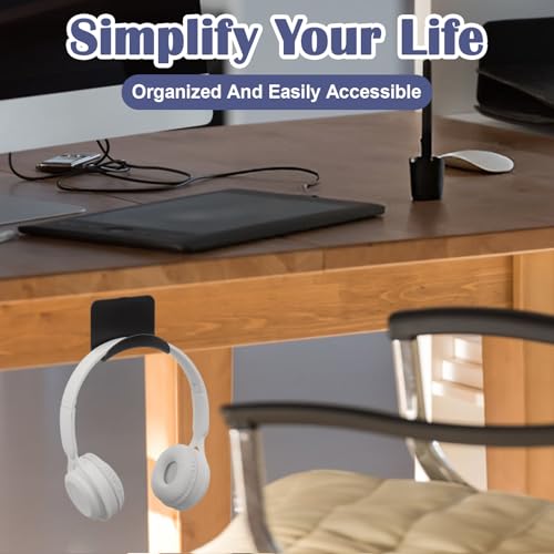 60pcs headphone hanger wall headphone hooks wall mounting hooks Adhesive Gaming Headset Holder Hook playroom for hanging hat hook hats organizer for closet headband holder hat holders