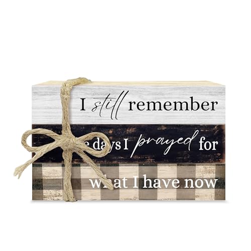 Decorative Books For Home Decor, Coffee Table Faux Wood Book Stack Decor, I Still Remember Modern Stacked Book Decor, Stacked Display Books For Shelf Mantel Nightstand Display, Three Pieces -C(11) - style: I still remember -06