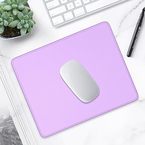 Hsurbtra Mouse Pad, Premium-Textured Square Mousepad 10.2 x 8.3 Inch, Stitched Edge Anti-Slip Waterproof Rubber Pretty Cute Computer Mat for Office Gaming Laptop Women Kids Vanilla Purple - color: Vanilla Purple, size: Square Mousepad (10.2" x 8.3")
