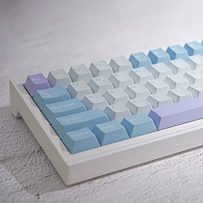 Sumgsn Custom Keyboard Illusion Keycaps 172 Keys Full Set Double Shot Cherry Profile Key caps Fit for Cherry Mx Switches ISO ANSI Layout - color: Illusion Keycaps