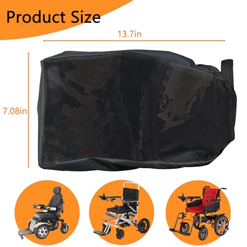 Power Wheelchair Joystick Protector Cover, Elderly Disabled Wheelchair Armrest Cover, Waterproof & Durable Oxford Cloth, Universal Electric Control Panel with Adjustable Strap