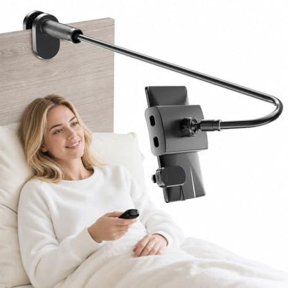 Kefotic Gooseneck Tablet Holder for Kindle Reading in Bed with Page Turner Remote, Hands Free Desk Bedside Lazy Arm Stand for Kindle Accessories, Gifts for Readers