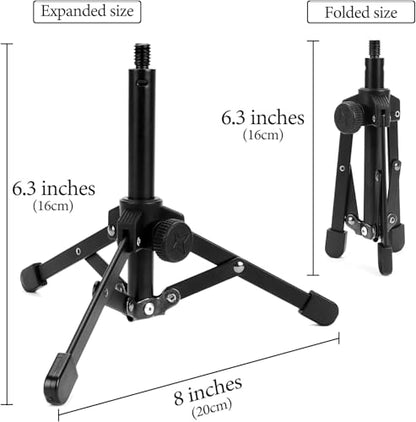 PodMic Tripod Stand and Videomic Handle Grip kit compatible with RODE XLR USB Videomicro Mic and Shotgun Microphones