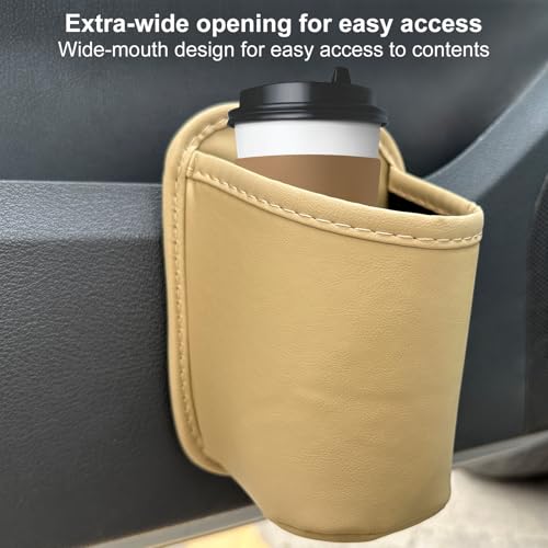Universal Door Water Cup Holder, car Multi-Function Storage Rack, car seat Back Beverage Holder, Suitable for Water Cups, Mobile Phones, Drinks, Coffee, etc.(Yellow) - color: yellow
