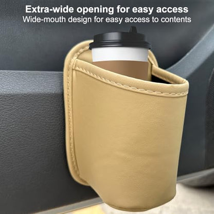 Universal Door Water Cup Holder, car Multi-Function Storage Rack, car seat Back Beverage Holder, Suitable for Water Cups, Mobile Phones, Drinks, Coffee, etc.(Yellow) - color: yellow