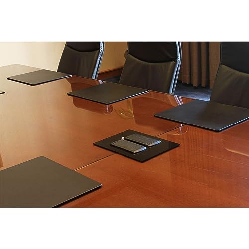 Dacasso Leatherette Conference Pads - color: Black, size: 17" x 14"