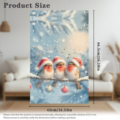 Christmas Bird Headrest Cover for Recliner Chair Recliner Armrest Cover Soft Breathable Sofa Headrest Covers Non Slip Headrests Slipcovers Lounge Chair Headrests Protector - color: Christmas Bird