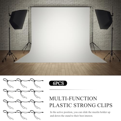 OSALADI 12 Pack Background Clips Multi-Function Nylon Fabric Clamps for Backdrops Adjustable a-Shape Holder for Crossbars and Light Stands for Photography Studio Video Production Digital Photo Shoot