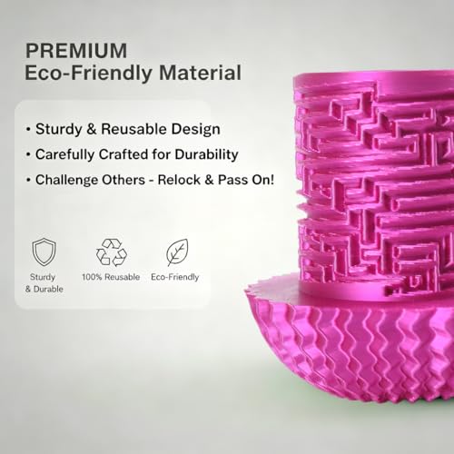 Maze Puzzle Box for Cash Gift, Money Holder Gift Box | Maze puzzle, hidden cash compartment, money gift, birthday anniversary, brain teaser, surprise holder gift for teens & adults - color: Purple