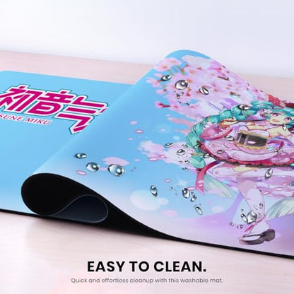Head Case Designs Officially Licensed Hatsune Miku Sakura Graphics 37.4 x 15.75 x 0.16 inches (900 x 400 mm) - XL Gaming Office Desk PC Keyboard Mouse Mat Pad - color: Sakura, size: 37.4" x 15.8"