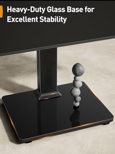 Perlegear Dual Vertical Monitor Stand for 13-40 inch Screen, 13 Height Settings, Dual Computer Stand with 360 Degree Rotation, Up to 44 lbs, Max VESA 100x100mm, PGTVS30 - style: Dual Monitor Stand