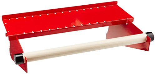 Wall Control Pegboard Paper Towel Holder and Dowel Rod Shelf Assembly for Wall Control Pegboard and Slotted Tool Board - Red - color: Red