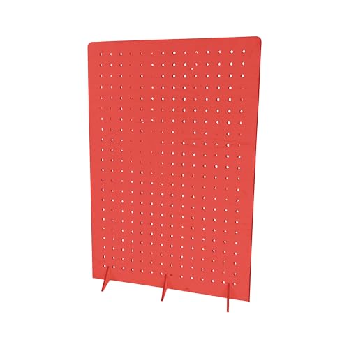 Torched Pegboard Display Stand for Jewelry, Craft Shows, Selling, Vendor Events, Tools, Peg Board Accessories Rack Organizer, XXL 15.75" L x 4.3" W x 23.75" H, RED - color: Red, size: XX-Large