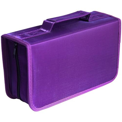 Capacity CD/DVD case Wallet, Storage,Holder,Booklet (128 Purple) - color: 128 Purple