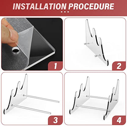 RUNJRX Keyboard Stands 1-Tier, Mechanical Keyboard Acrylic Display Stand, Transparent Acrylic Keyboard Stand, Holder Stand For Gaming Keyboards(1Pcs) - color: Transparent