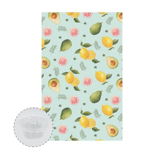 Avocado Lemon Sofa Headrest Covers Recliner Headrest Protector Cover Fade Resistant Headrests Covers Non Slip Slipcovers Couch Furniture Protector for Living Room - color: Avocado Lemon