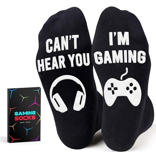 Gamers Gifts for Men, Boys - Gifts for Gamers - Gaming Socks, Stocking Stuffers for Men, Boyfriend, Son Gaming Novelty Socks - color: Gaming01