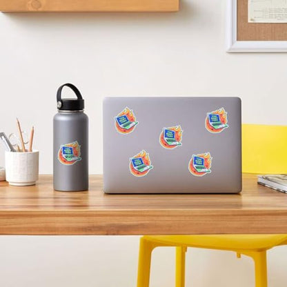 3 Pcs Too Many Tabs Sticker, Funny Computer Humor Sticker, Laptop on Fire Meme Stickers, Sarcastic Work from Home Quote Stickers Die-Cut Waterproof for Laptop Water Bottle Phone Window Helmet