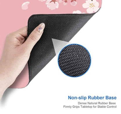 IMAYONDIA Pink Japanese Desk Mat, Cherry Blossom Large Gaming Mouse Pad, Non-Slip Rubber Base Mousepad for Women, Desk Pad for Work, Game, Office, 31.5x11.8 Inch- Sakura Flowers Aesthetic - color: Sakura Flowers