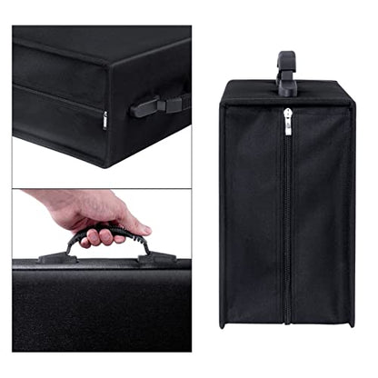 Siveit CD/DVD Case Binder, CD DVD Case Wallet Storage Holder Binder 400 Capacity CD/DVD Disc Case Booklet Album Box (Black binder, Black) - color: Black, size: Black binder