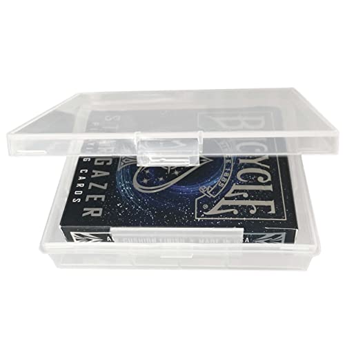 PRODUCT80 BitBins Playing Card Case - Trading or Baseball Card Storage Box - Clear Plastic Carrying Cases for Specialty & Game Cards of All Types - Containers to protect cards (5 Pack) - size: 5 Pack