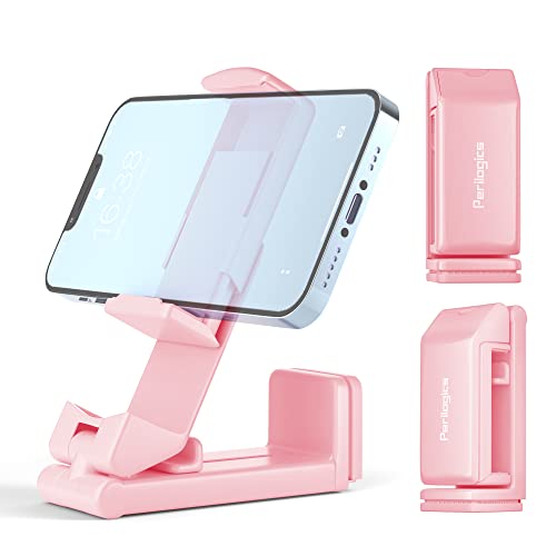 Perilogics Airplane Phone Holder Mount Universal in Flight Hands Free Viewing with Multi-Directional Dual 360 Degree Rotation (Pink) - color: Pink