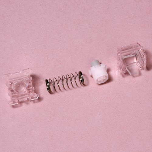 OOCTPK Chilkey WS Flux HE Hall Effect Switches: Linear Factory Pre-Lubed Magnetic Keyboard Switches, Freely Setting Pre-Travel Key Switch for Rapid Trigger HE Gaming Keyboard (15 Pcs, Pink) - color: WS Flux Switches-Pink Lotus-15pcs