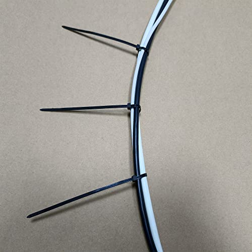 Zip Ties 1000 pcs 8 inch Cable Zip Ties, Premium Plastic Wire Ties with 40 LBS Tensile Strength, UV Resistant Cable Ties, Black Nylon Tie Straps - color: Black, size: 8 inch ( 4 x 200 mm )