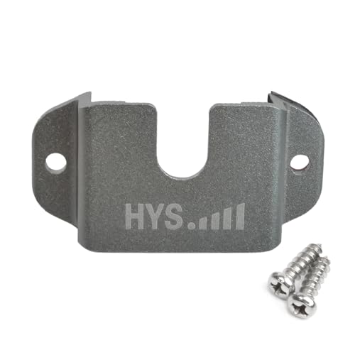 HYS Handheld Radio/Shoulder Speaker Mic with Belt Clip Holder, Handheld Marine Radio/CB Radio with Universal Round Knob Hanger Mount for Anytone Kenwood Midland Motorola Uniden Yaesu, 1pc - color: Gray, size: 1 Piece