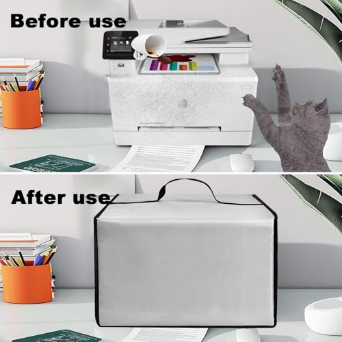 Printer Dust Cover Case for Canon MF652Cw/for Brother L3300CDW /HP M283fdw Printer - color: Silver