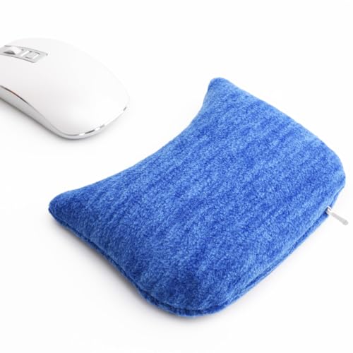Large Mouse Wrist Rest Bean Bag, Ergonomic Mouse Support Pad Filled Ergo Beads for Computer, Laptop, PC Gaming (Blue) - color: Blue