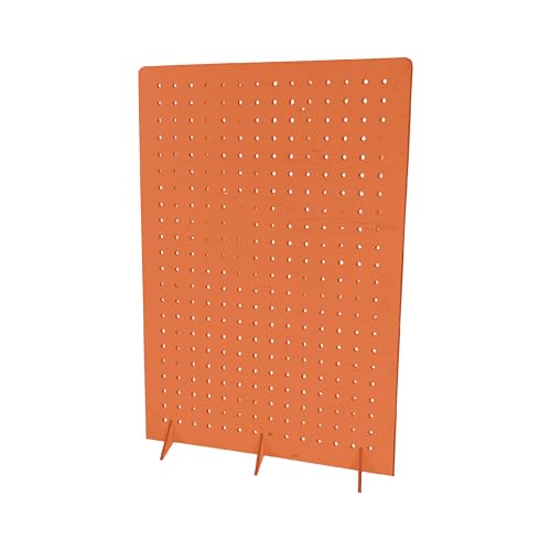 Torched Pegboard Display Stand for Jewelry, Craft Shows, Selling, Vendor Events, Tools, Peg Board Accessories Rack Organizer, XXL 15.75" L x 4.3" W x 23.75" H, Orange - color: Orange, size: XX-Large