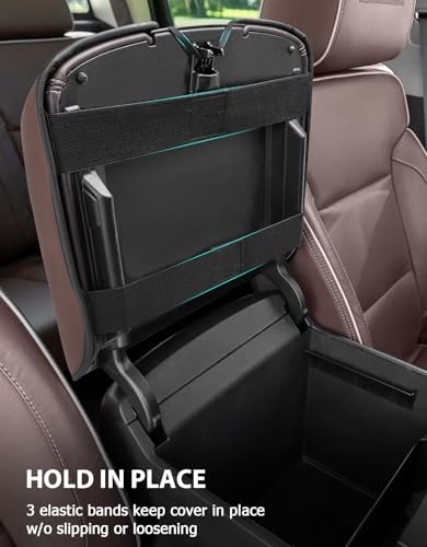 Center Console Armrest Cover for GMC Sierra & Chevrolet Silverado 2014-2018, Tahoe & Yukon & Suburban 2015-2020, Bucket Seat, Car Arm Rest Protector, High Country Brown - color: High Country Brown