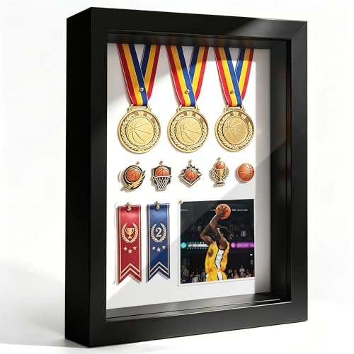 Picrit 12x16 Shadow Box Frame, Display Case Box with High Definition Real Glass and Black Back for Memorabilia, Baby Items, Wedding Memories, Crafts, Tickets and Photos, Black - color: Black, size: 12x16