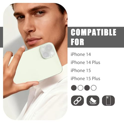 Camera Lens Cover Compatible for iPhone 14/14 Plus/15/15Plus,Camera Lens Protector to Protect Privacy and Security,Strong Adhesive -2 Pack-Clear - size: 14/14 Plus/15/15Plus