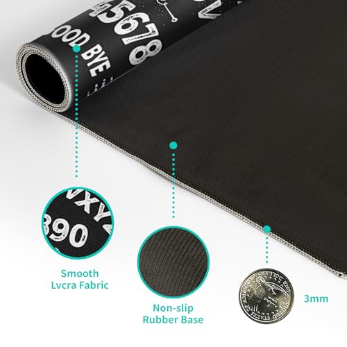 Mysterious Spirit Goth Gaming Mouse Pad 27.6x11.8 Inch Large Desk Mat Black Extended Pads Big Mousepad Non-Slip Rubber Base Keyboard Mat with Stitched Edges for Gaming Laptop Computer PC Desktop - color: Mysterious Spirit Goth