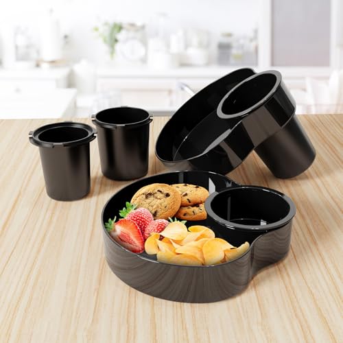 Car Seats Snack Trays for Toddler, Car Seat Cup Holder for Kids -Toddler Road Trip Essentials, Car Cup Holder for Safety Seats, Fits Stroller & Booster (2PCS Black) - color: 2PCS Black