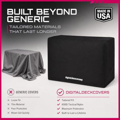 DigitalDeckCovers Printer Dust Cover for Brother MFC-J1010DW / J1012DW / J1170DW – Heavy Duty Printer Protector, Water-Resistant, Antistatic, Black Fabric – Protects from Dust, Spills & Scratches